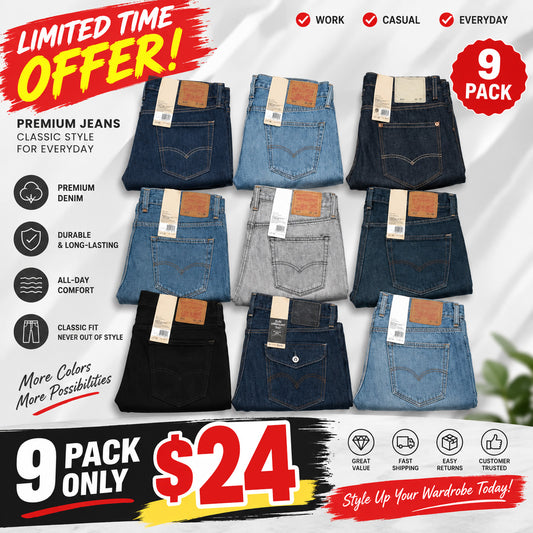 Clearance Sale — Original Fit Jeans | Classic Straight Leg | EU Sizes W26–W46