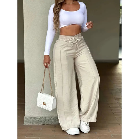 Women's Wide Leg Casual Pants